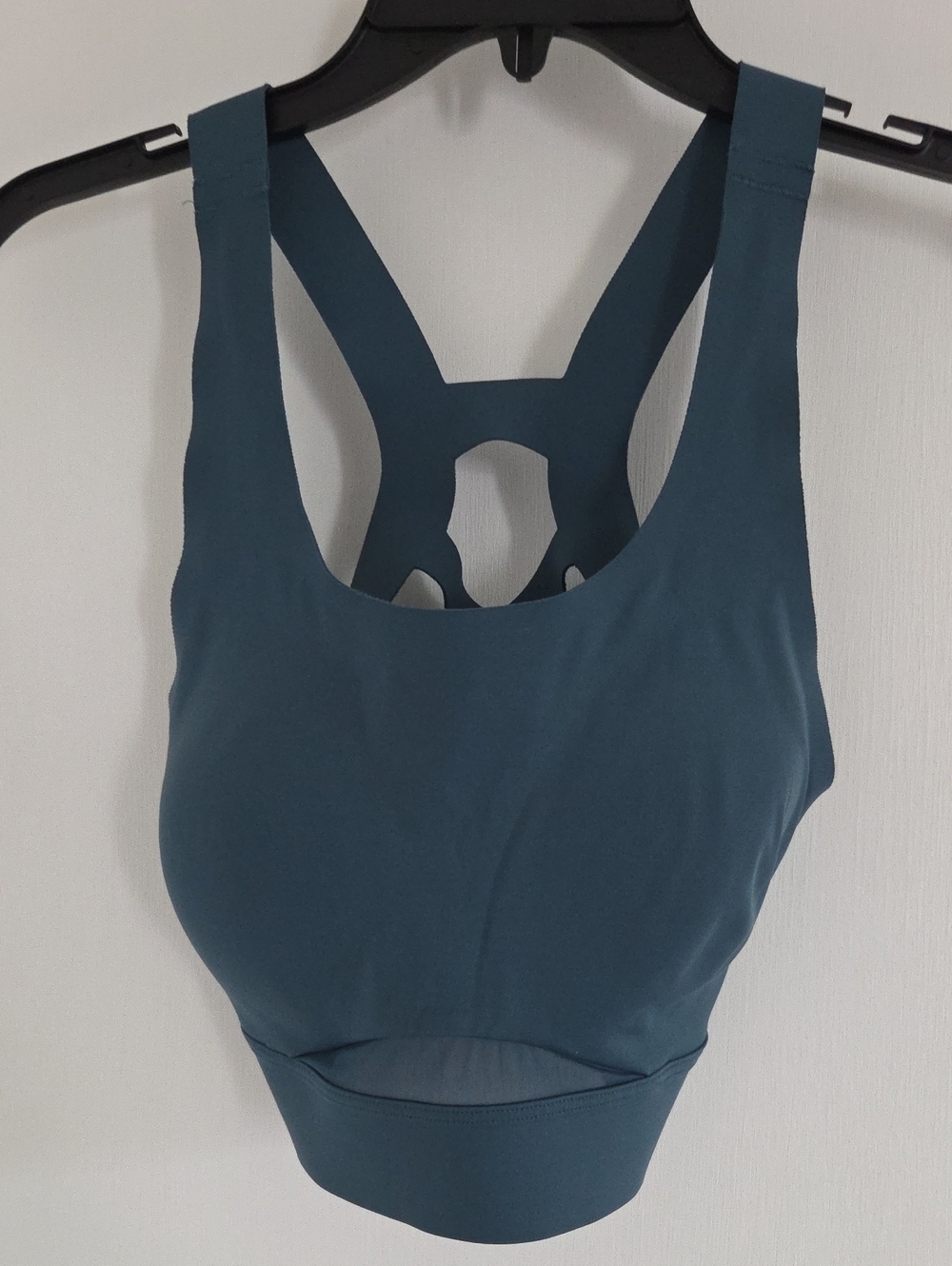 Athleta Seamless Racerback Sports Bra - Teal Size Small